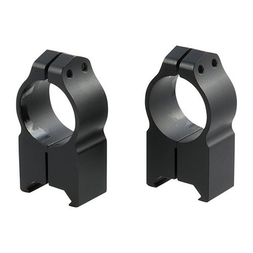 The Warne Maxima Extra-High Rings offer rugged steel construction and close-tolerance dovetails for secure mounting, fitting Warne Maxima, Weaver, and Picatinny bases.
