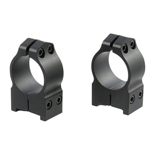 Maxima Grooved Receiver Rings offer unmatched strength and durability for Ruger rifles, ensuring a precise fit and reliable scope mounting with a sleek matte finish.