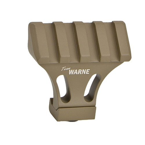 The Warne Tactical 45° Side Mount easily attaches to any Picatinny rail, ideal for mounting red dot or reflex sights on your AR-15 for enhanced versatility.