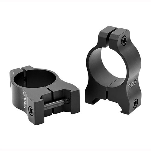 Discover the Vapor™ 1" Medium Matte Black Rings: lightweight 6061 aluminum, easy installation, time-tested design, and backed by a lifetime warranty.