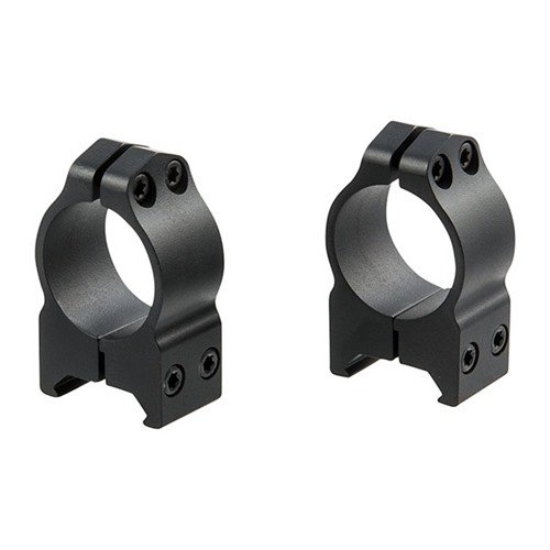 Discover the durable Warne Maxima Fixed Rings in 1" Medium height, crafted from steel with a sleek powder-coated black finish for reliable performance.