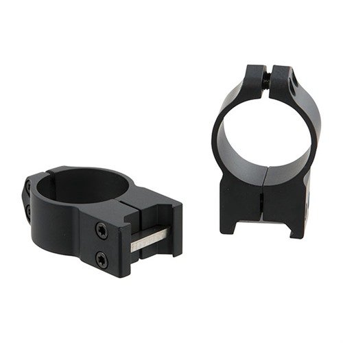 Discover the durable Warne Maxima Fixed Rings, crafted from steel with a sleek powder-coated black finish, available in various heights for optimal scope mounting.