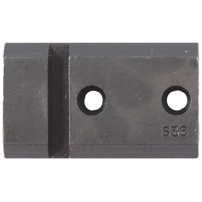 The WEAVER S36 Grand Slam Base offers solid steel construction, a matte blue finish, and compatibility with various mount rings, ensuring reliable performance for your rifle.