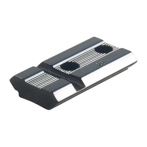 The WEAVER #36 Base offers durable aluminum construction with a polished blue finish, fitting both Top Mount and See-Thru Mount Rings for versatile mounting options.