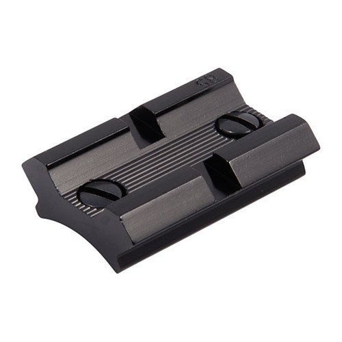 Lightweight aluminum TOP MOUNT BASES fit various rifles, shotguns, and handguns; available in polished blue, matte, and silver finishes for versatile use.