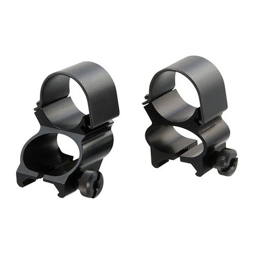 The Weaver See-Thru Mount Rings feature an extra wide design for easy use of iron sights or scopes, fitting Weaver Top Mount Bases and offering 3/4" eye relief.