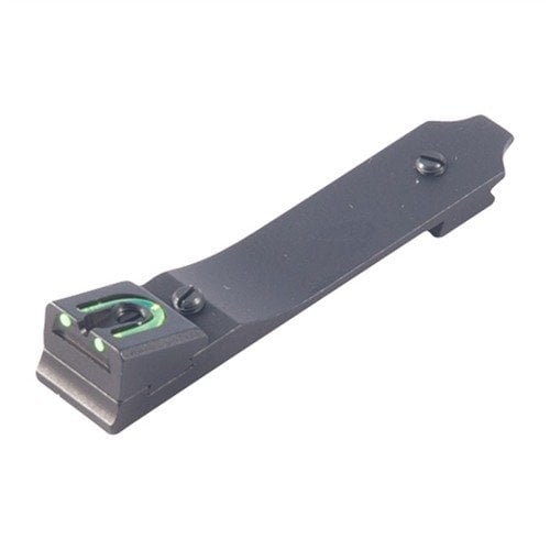 Enhance your Marlin or Winchester lever action rifle with this U-notch rear sight featuring 2 green fiber optic dots for quick, accurate sighting in any light.