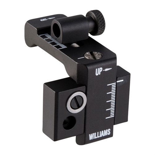 The FP-94/36 Foolproof Receiver Rear Sight by Williams Gun Sight offers precise adjustments with an optional Short Windage Knob for enhanced accuracy in shooting.