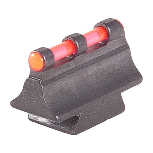 Enhance your shooting accuracy with the Williams Gun Sight 375N Front Sight, featuring a blued steel construction and a vibrant red fiber optic insert.
