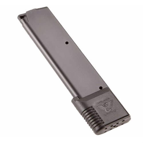 Enhance your 1911 with the Wilson Combat 47 Series 10-Round Magazine, featuring a polymer base pad, stainless steel construction, and reliable Nylon ETM follower.
