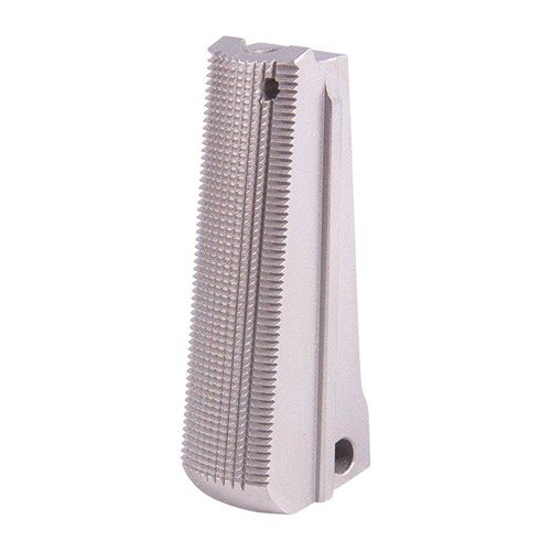 Enhance your grip with the Wilson Combat V-Grip Mainspring Housing, featuring a fully checkered design that positions your hand for optimal control and safety.