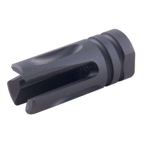 The Wilson Combat Accu-Tac Flash Hider effectively dissipates flash without sacrificing accuracy, made from durable 4140 steel with a sleek matte black finish.