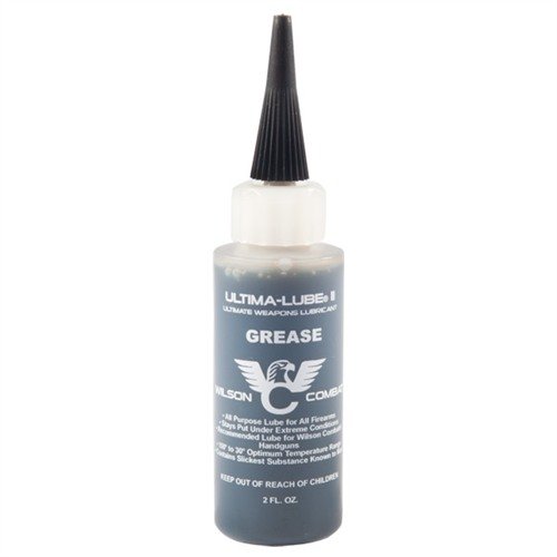 ULTIMA-LUBE II GREASE is a light, non-migrating grease that reduces friction, keeps your firearm clean, and is perfect for AR-style rifles above 50°F.