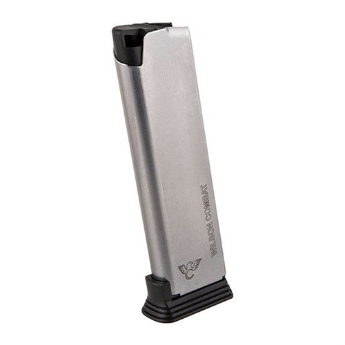 The Vickers 1911 Duty Magazine features a reinforced tube, stainless flatwire spring for reliability, and an extended base pad, setting a new tactical standard.