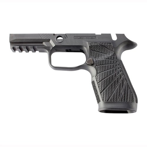Enhance your SIG-SAUER P320 with the Wilson Combat WCP320 grip module, featuring improved control, reduced recoil, and a custom feel for optimal performance.