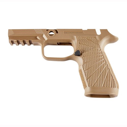 Enhance control and reduce recoil with the Wilson Combat WCP320 grip module for SIG P320, featuring ergonomic design and improved traction for superior handling.
