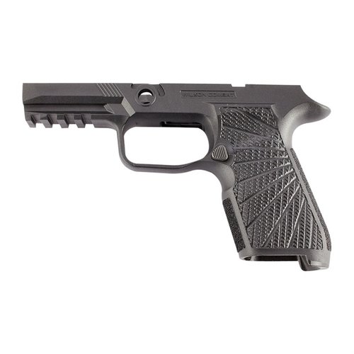 Upgrade your SIG P320 with the Wilson Combat WCP320 grip module, featuring improved traction, ergonomic design, and compatibility with standard holsters.