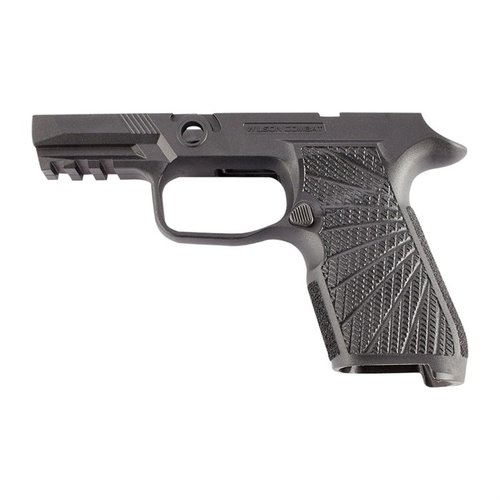 Enhance your SIG P320 X-Compact with Wilson Combat's WCP320 grip module, featuring improved ergonomics, recoil control, and a stylish design for optimal performance.