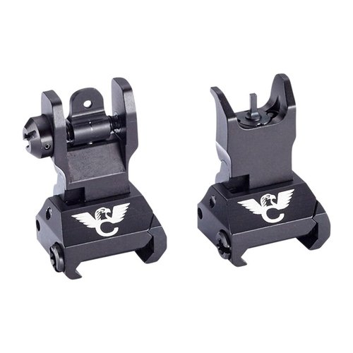 Discover the rugged, click adjustable Wilson Combat AR-15 Back-Up Sight Set, featuring low-profile folding sights, steel locking mechanism, and easy Picatinny rail mounting.