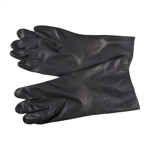 Protect your hands with BROWNELLS N-36 Neoprene Gloves, designed to resist oils, acids, and solvents, featuring a non-slip grip for safe handling.