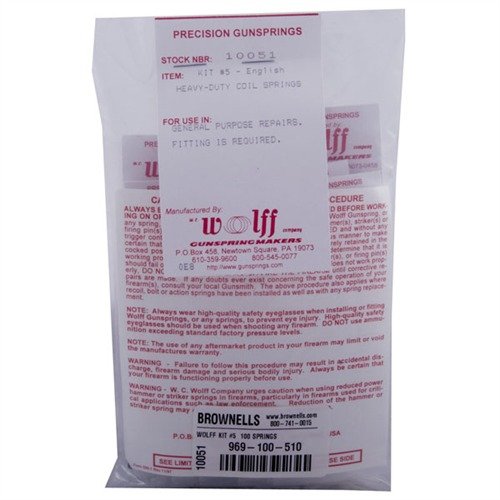 Wolff Kit #5 offers heavy-duty coil springs designed for durability and reliability, ensuring optimal performance and longevity for your firearms.