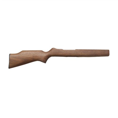The RUGER 10/22 Raised Youth Stock from WOOD PLUS features a walnut construction with an oil finish, offering a comfortable 11-¼