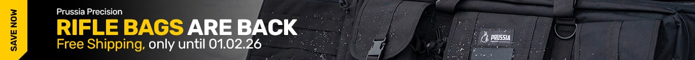 Back in stock, Prussia Precision Rifle Bags. Save free shipping